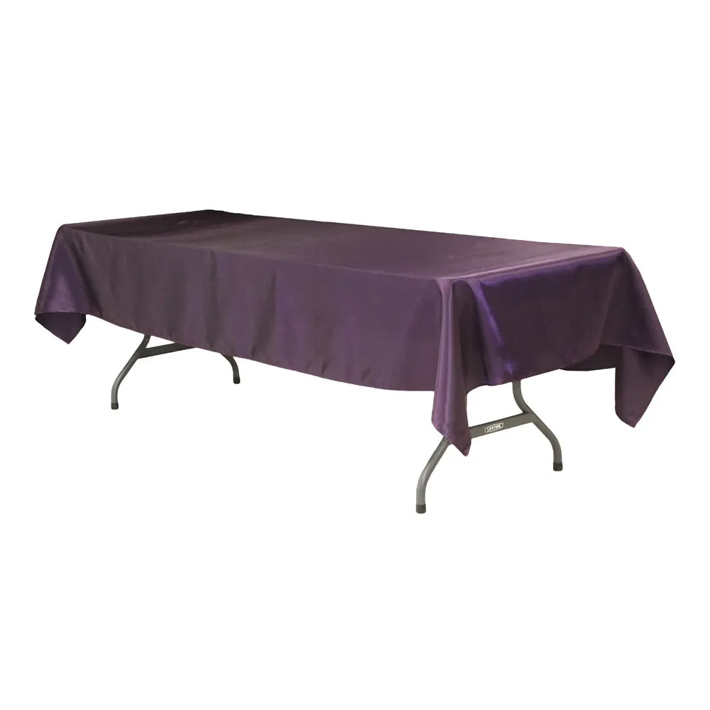 Satin Rectangular 60"x120" Tablecloth - Eggplant/Plum