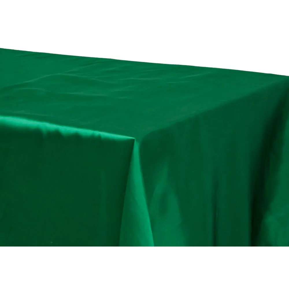 Satin Rectangular 60"x120" Tablecloth - Emerald Green