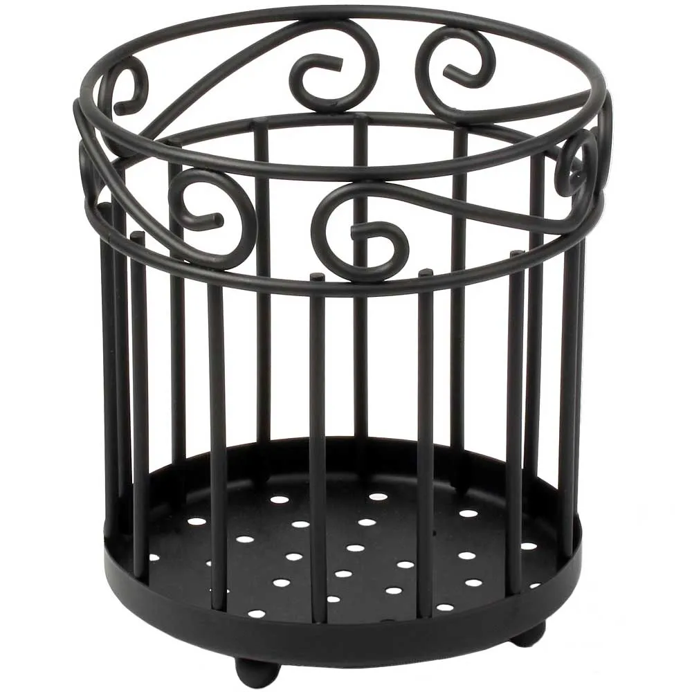 Scroll Utensil Caddy - Black