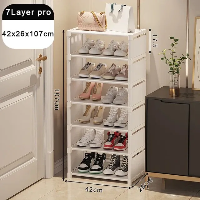 Shoe Rack Organize Multi-layer Adjustable Shoe Cabinet*