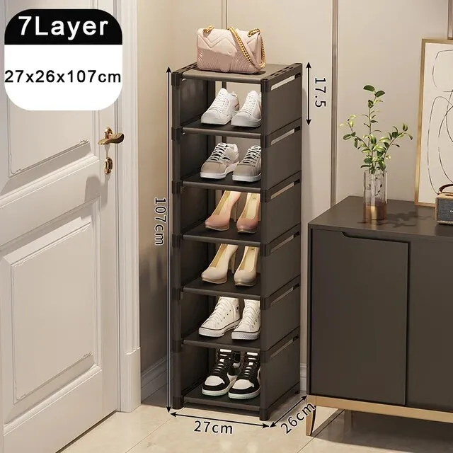 Shoe Rack Organize Multi-layer Adjustable Shoe Cabinet*