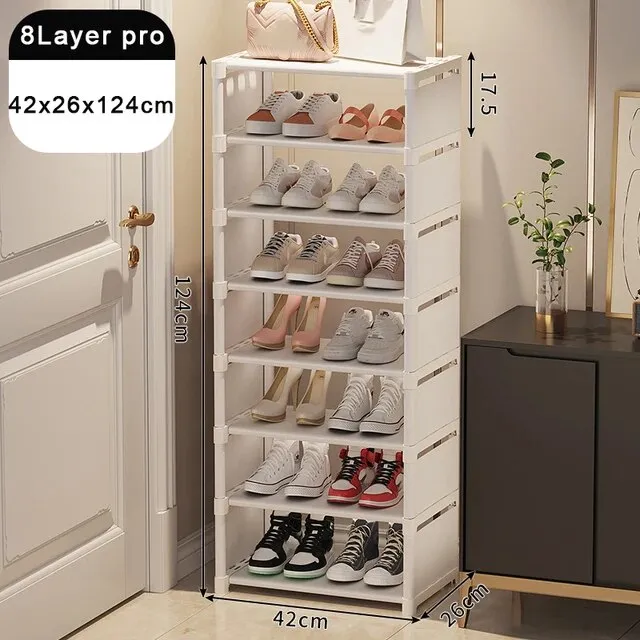 Shoe Rack Organize Multi-layer Adjustable Shoe Cabinet*