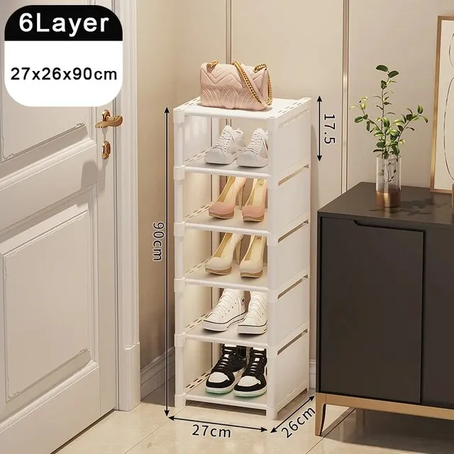 Shoe Rack Organize Multi-layer Adjustable Shoe Cabinet*