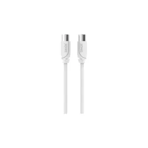 Sinox 5M TV Coax M-M Antenna Cable - White | 52351