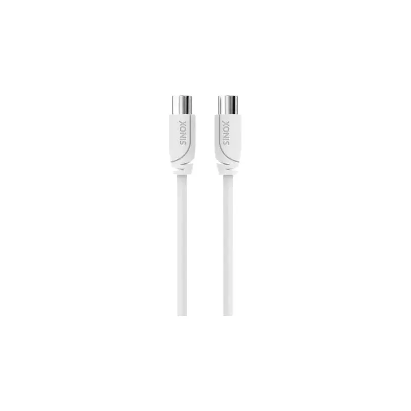 Sinox 5M TV Coax M-M Antenna Cable - White | 52351