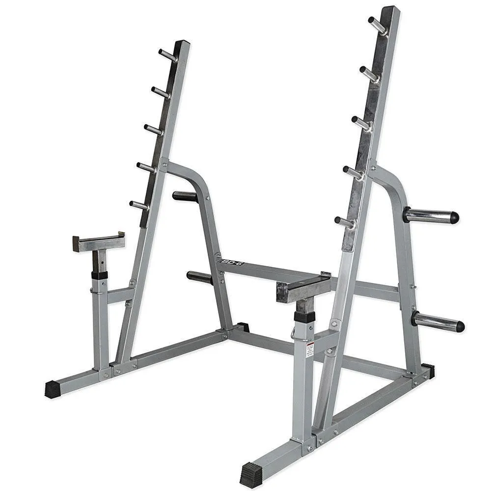 Squat - Bench Press Combo Rack w/ Plate Storage