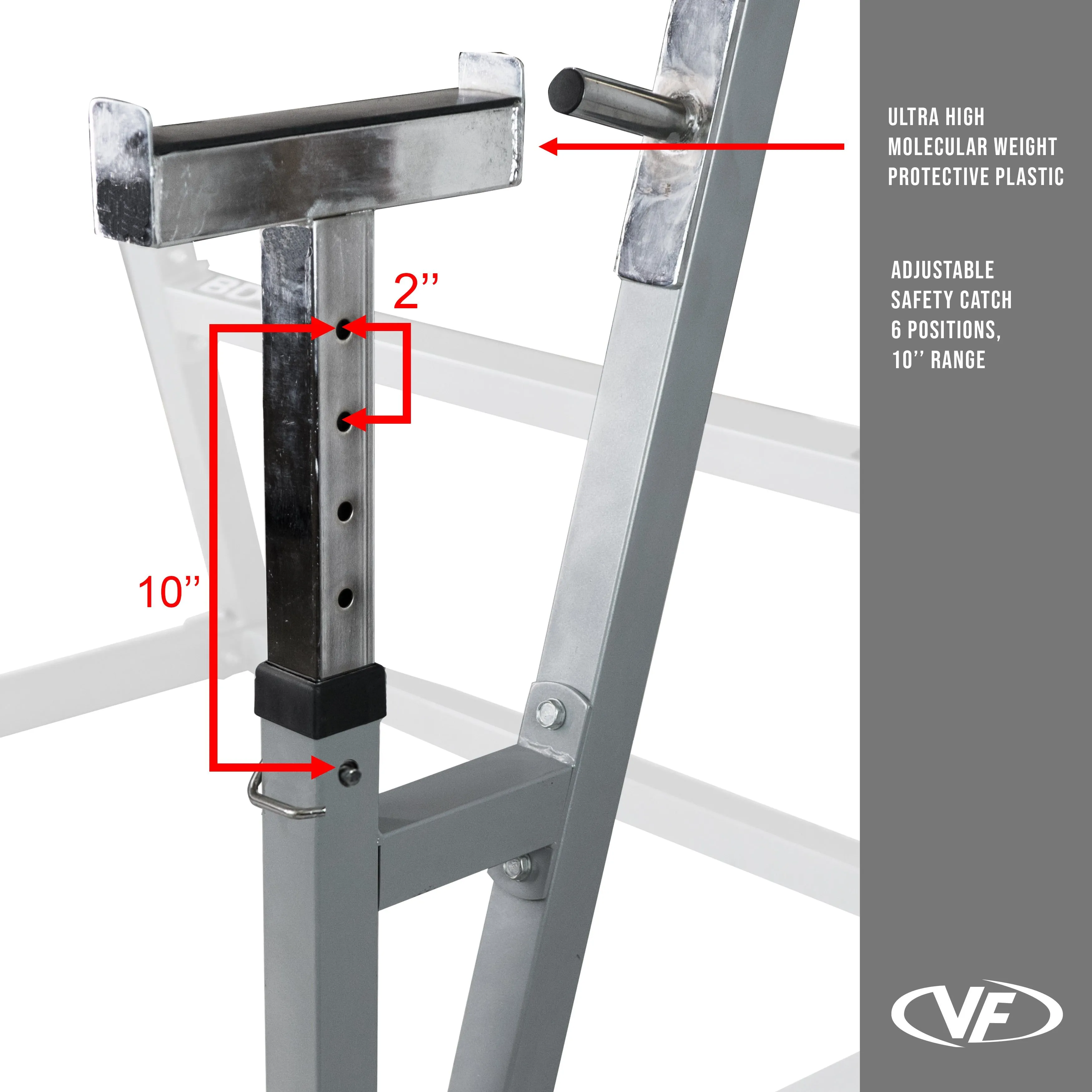 Squat - Bench Press Combo Rack w/ Plate Storage