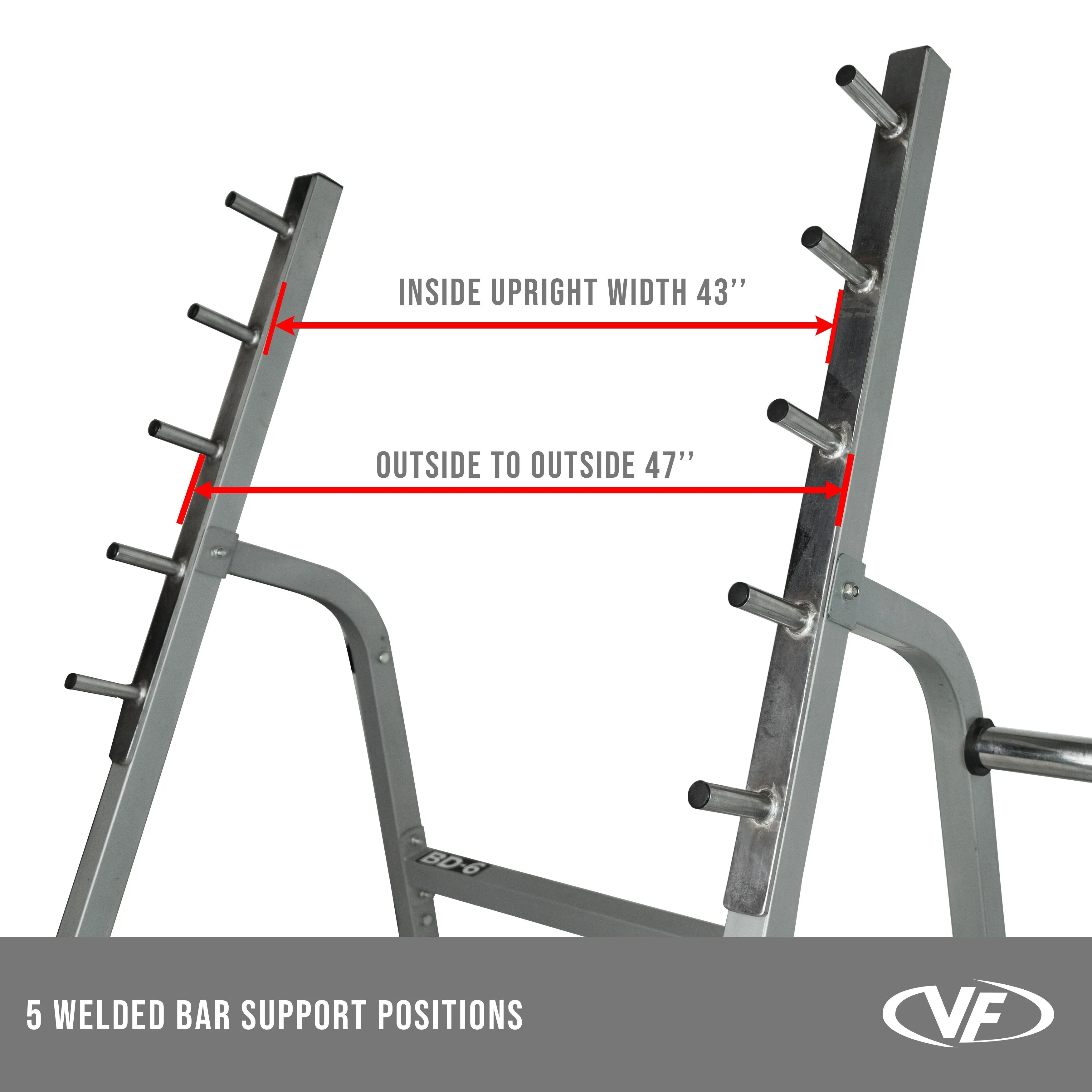 Squat - Bench Press Combo Rack w/ Plate Storage