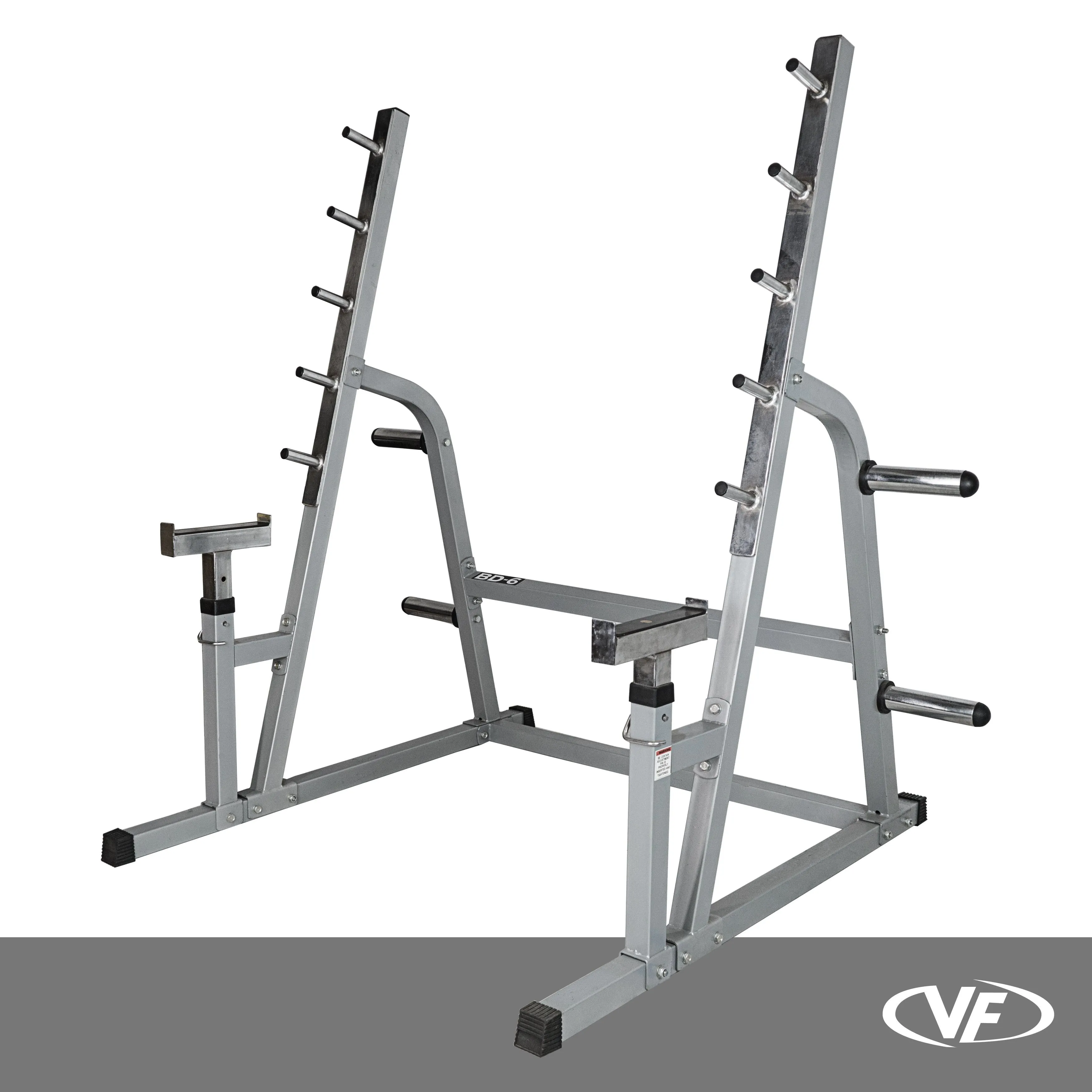 Squat - Bench Press Combo Rack w/ Plate Storage