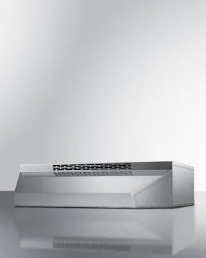 Summit ADAH1724SS 24" Under Cabinet Ductless Range Hood, ADA Compliant