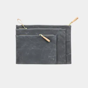 Waxed Canvas Zip Folio