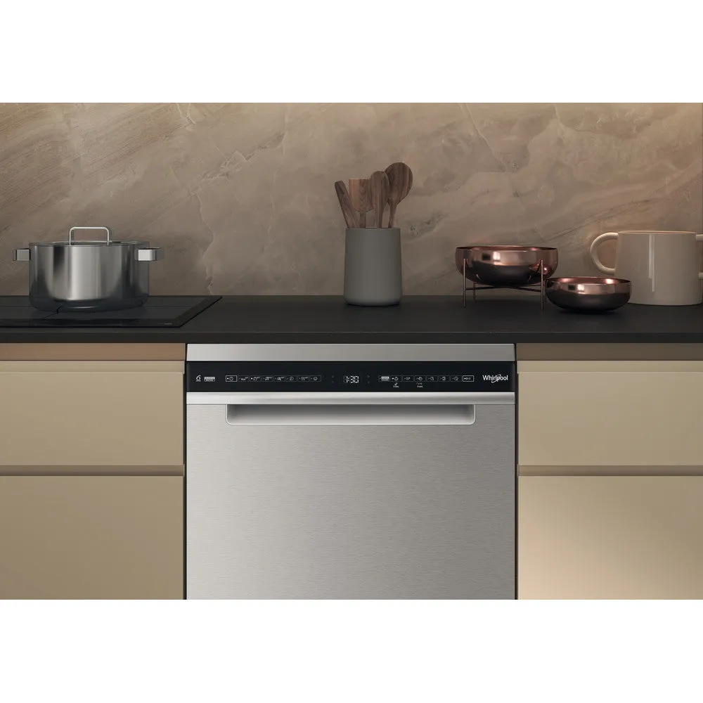 Whirlpool 13 Place Settings Freestanding Standard Dishwasher - Inox | W7FHS51XUK