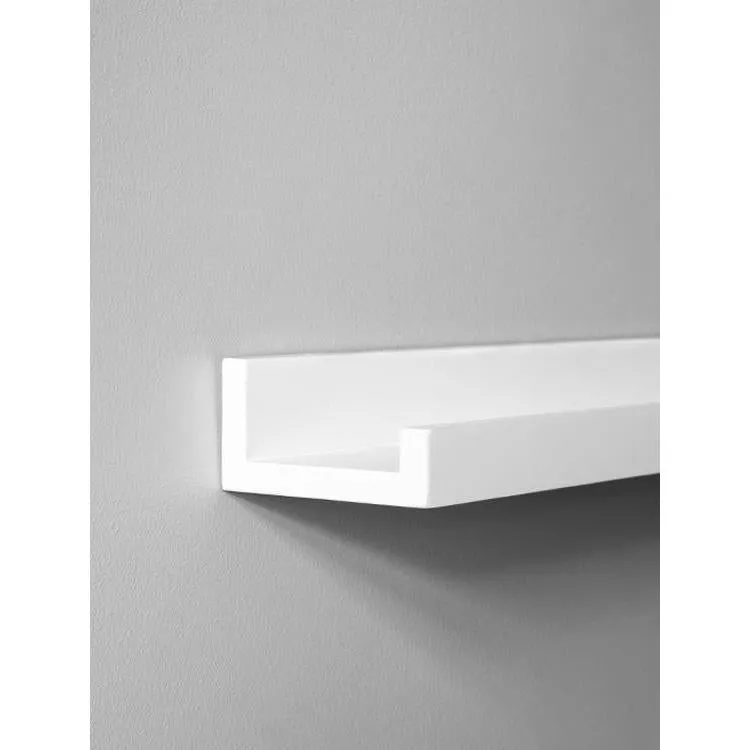 White Wall Hanging Shelf 45 cm Pack 2